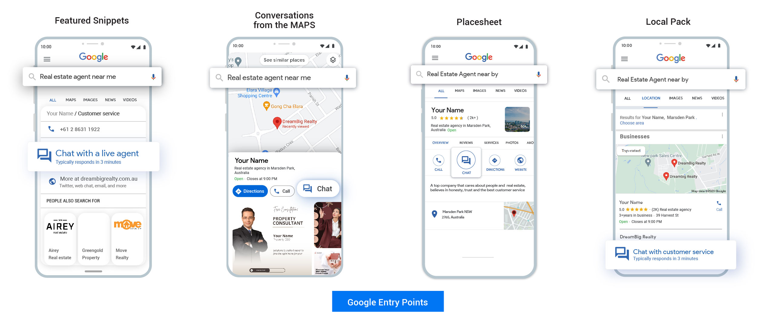Realbot Premier Agent Google Business Messages integration