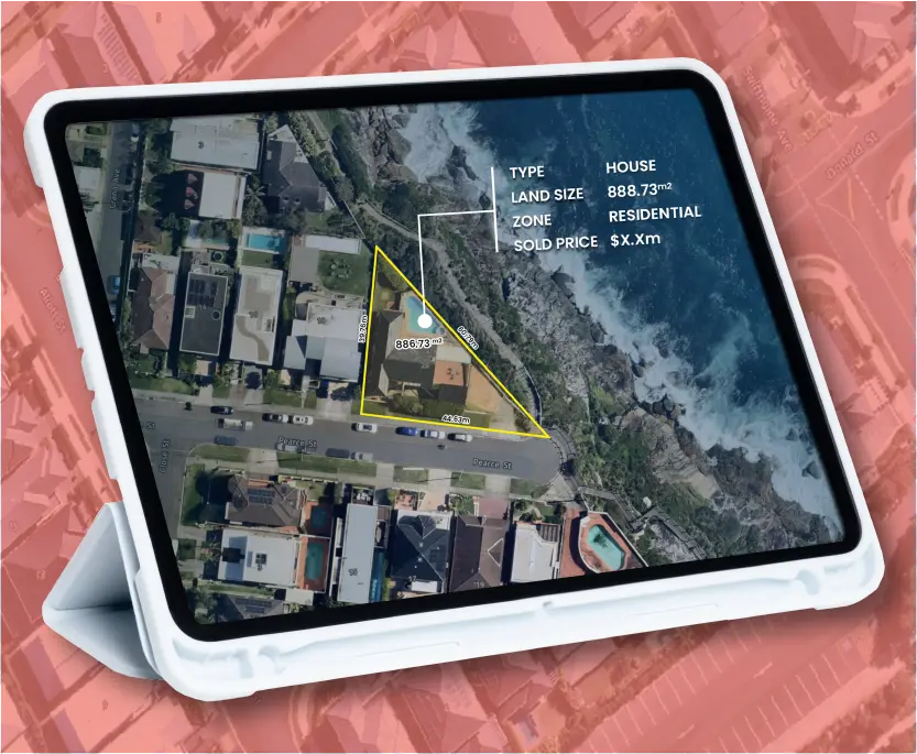 Aerial drone shot of Australian property