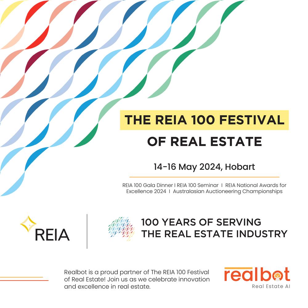 ANZ REIA 100: Festival of Real Estate- Proud Partner Realbot